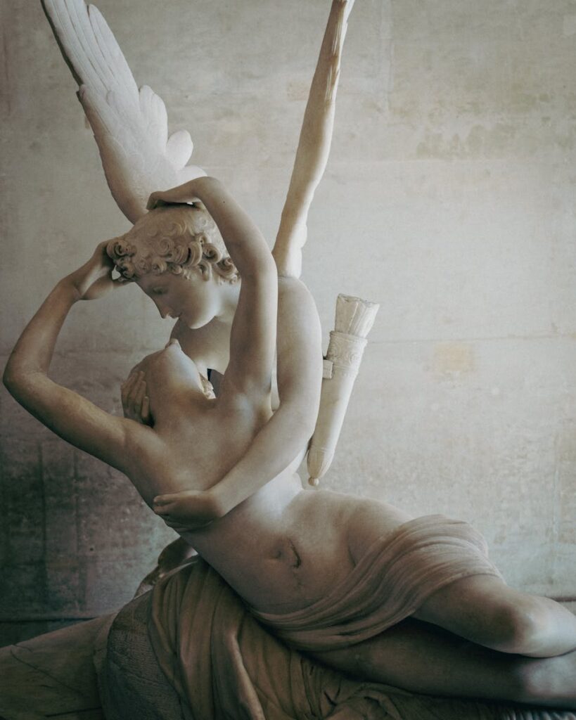 Statues of Cupid and Psyche