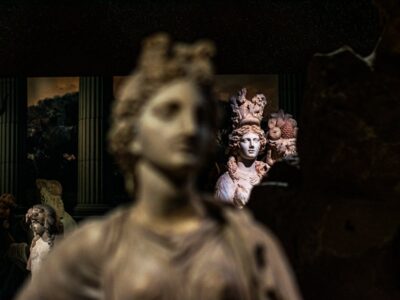 Classical Sculptures in a Museum