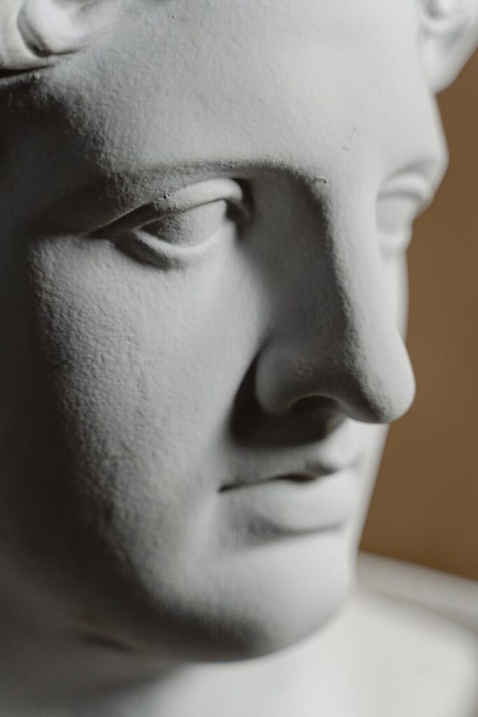 Close-Up Shot of a Statue